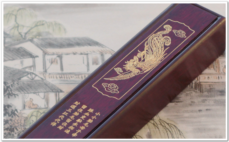 Hình vuông thân thiện với bé Hình trăng tròn quà tặng Bộ sưu tập tùy chỉnh Bộ cọ bé Hộp lưu niệm B-04 Redwood Thơ Thơ và Phượng hoàng - Quà lưu niệm cho bé / Sản phẩm cá nhân thôi nôi tặng gì