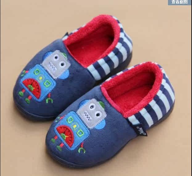 Pantoufles enfants en suède pour hiver - semelle plastique - Ref 1018330 Image 34