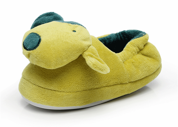 Pantoufles enfants en suède pour hiver - semelle plastique - Ref 1018330 Image 14