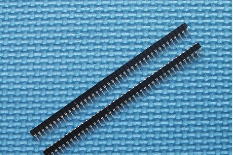 Row seat 2 54MM row female round hole row seat round hole row female 40P single and double row female round hole IC seat