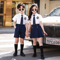 Kindergarten suit summer dress new elementary school clothing for childrens college wind summer student clothing