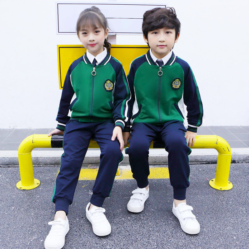 Kindergarten Garden Clothing Spring Autumn Clothing Ingléen Feng Children Class Clothing Sport Three Suits Autumn Winter Elementary School Uniforms Suit