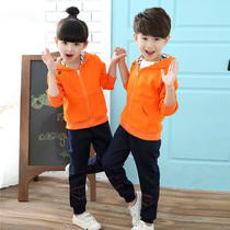 2018 New Kindergarten garden clothing spring and autumn childrens clothing in autumn sportswear clothing and hat elementary school uniform suit
