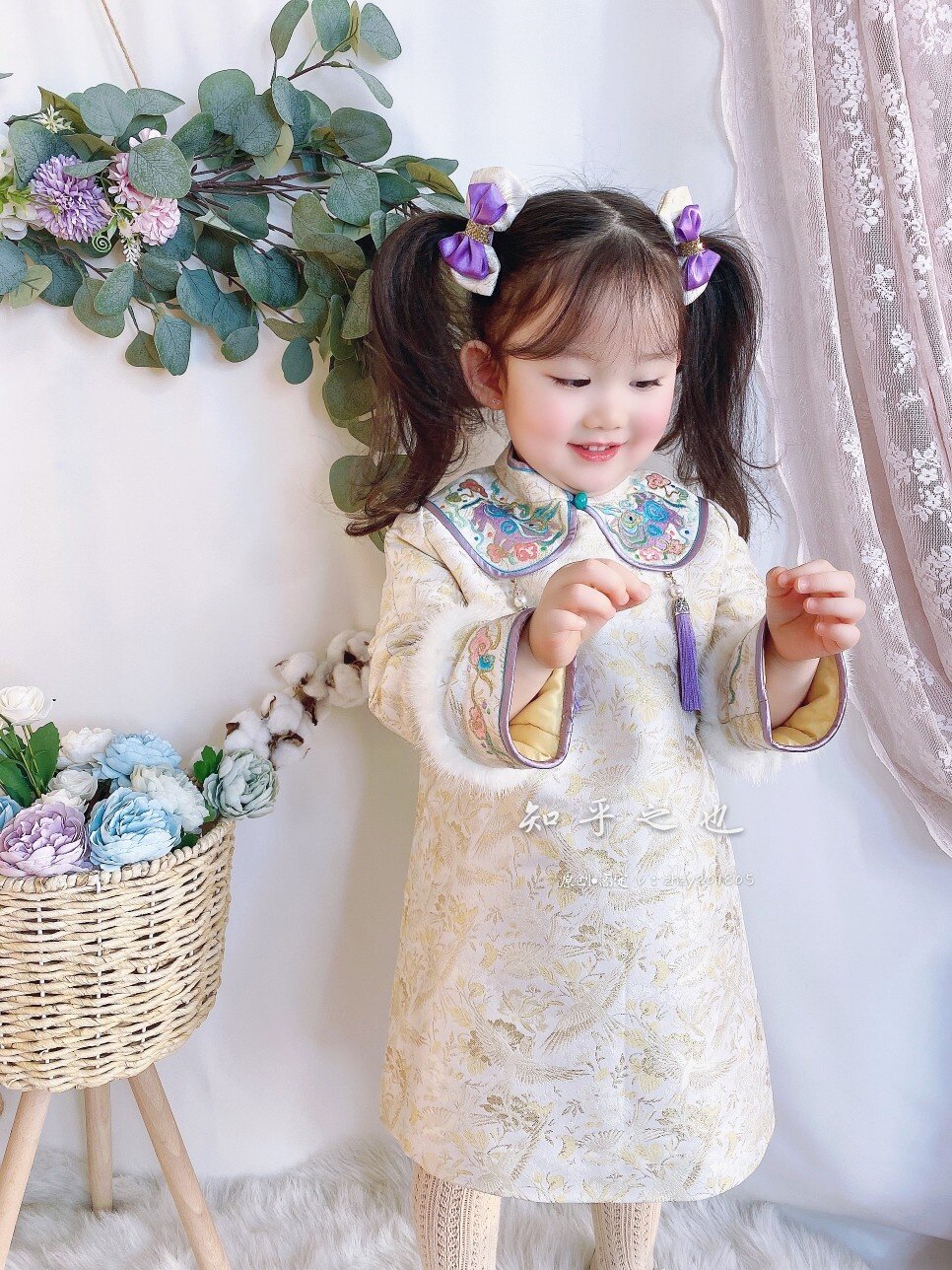 Zhihu original annual baby's one-year-old cheongsam
