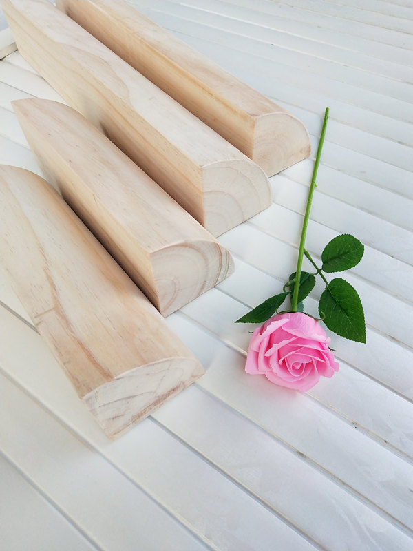 Iyengar Yoga Aids tứ quý Gạch tròn Gỗ rắn Yoga Gạch hình bán nguyệt dốc gạch cong nữ thảm tập yoga