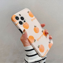 P40 minimalist graffiti orange iphone131211promax fresh x silicone 78plus female xr soft cell phone shell
