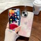 iphone1514 gradient shell pattern tulip glitter lens film 12 anti-fall 13promax female PC hard phone case