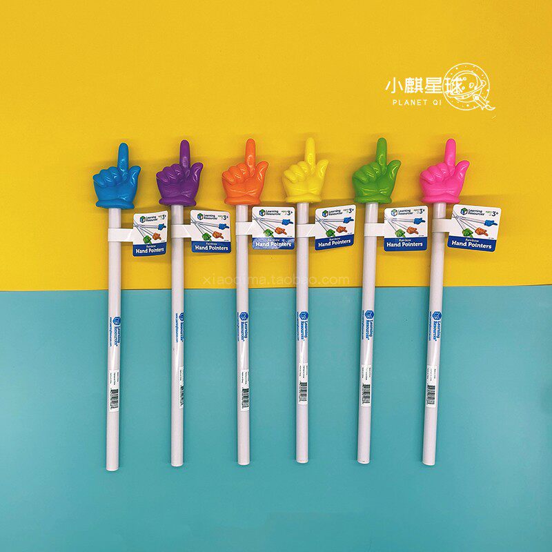 Learning Resources Rainbow Fingers Pointers Children Draw Text Stick Reading Stick