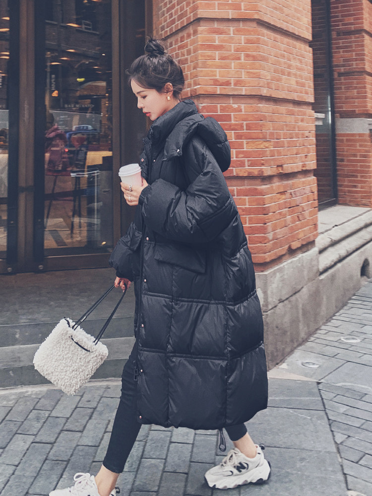 Sandro Moscoloni cotton clothing oversize female tide 2021 Winter new loose medium long version of bread