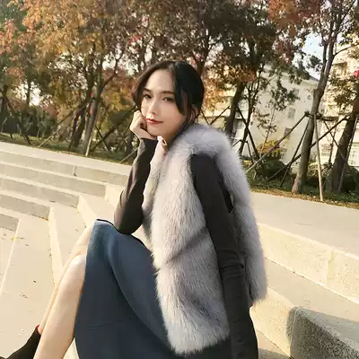 Sandro Moscoloni fur coat women 2021 autumn and winter New Fashion temperament young vest vest