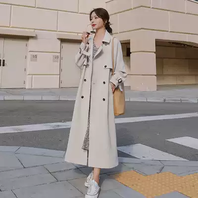 Sandro Moscoloni coat coat coat women 2021 autumn new fashion casual Joker trench coat long version