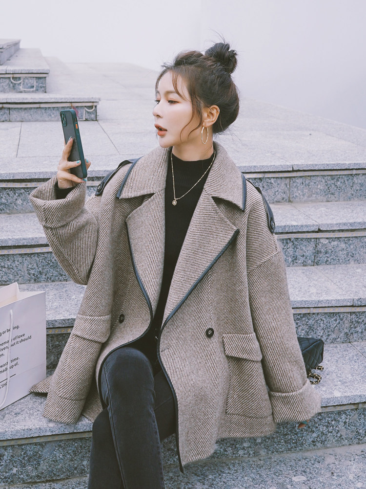 Sandro Moscoloni Short Cover Woman 2021 New Fall Winter Little Man Coat Coat