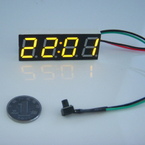0 56 Car modified LED electronic clock Car digital display schedule Digital clock luminous stopwatch