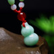 Myanmar Jadeite Jade Gourd Pendant Women's Necklace Jade Pendant Pendant Amulet Jewelry Jade Pendant Men's Fashion