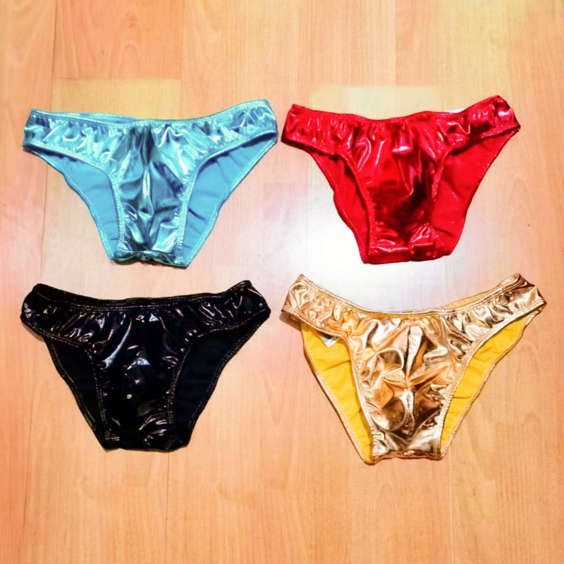 5cm Cbba New Rules Traditional Bodybuilding Competition Shorts Glossy Briefs Elastic Hip-Hugging Three-Quarter Length