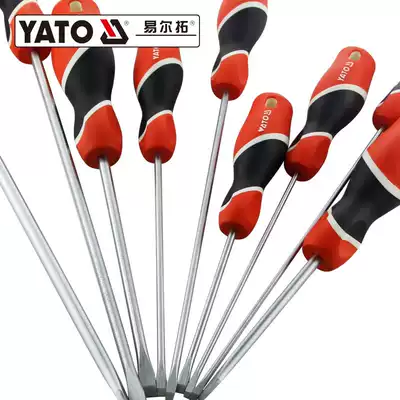 Yiertuo three-color plastic handle one-word magnetic screwdriver screwdriver 2*75mm 3*75 4*100 150 200