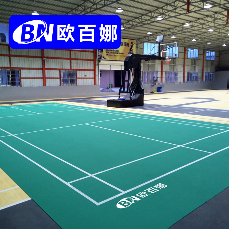 Oberna badminton floor rubber indoor basketball hall floor mat table tennis sports floor badminton court floor rubber mat