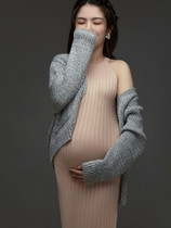 Pregnant Woman Photo Writing True Clothing New Sweet Pregnancy Mommy Photo Studio Shooting Meritocratic Pregnant Woman Photo Costumes
