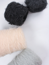 Wheat pocket wool Kangjia super thick alpaca horse sea hand-woven DIY stick needle coat handmade thick wool hat soft