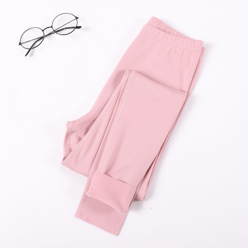 Quần mùa thu quần cotton nữ một mảnh mỏng mặc ấm dòng quần nữ cao eo cao cỡ lớn quần bó sát phụ nữ quần lót nam