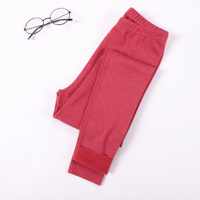 Quần mùa thu quần cotton nữ một mảnh mỏng mặc ấm dòng quần nữ cao eo cao cỡ lớn quần bó sát phụ nữ quần lót nam