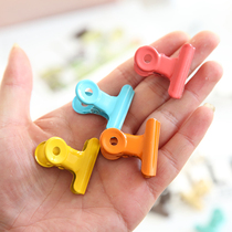 Color multifunctional iron clip stainless steel dovetail clip Handbook ticket clip long tail clip 3cm small folder stationery