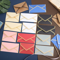 Creative retro gilded western color envelope Kraft paper high-grade blank invitation letter exquisite invitation letter reception