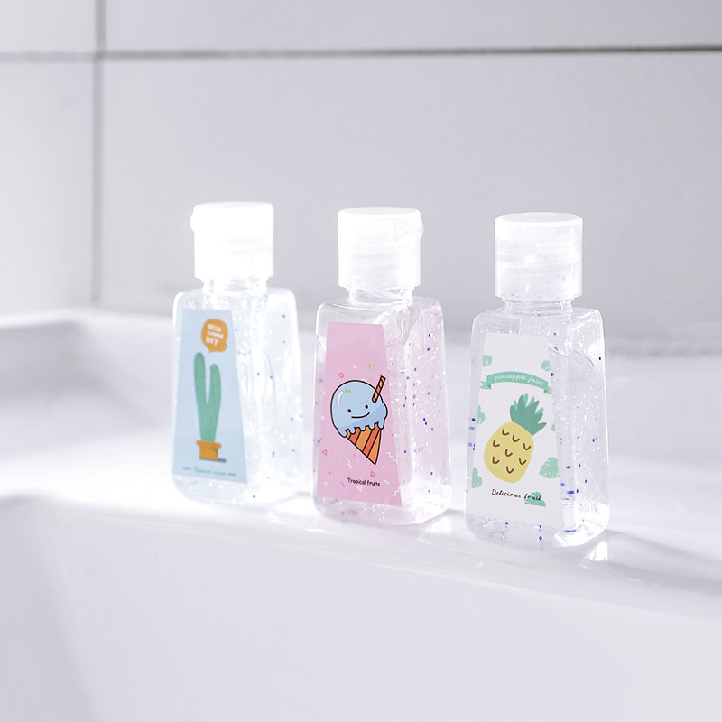 Carry-on disposable foam hand sanitizer fragrance type portable water-free sterilization disinfectant gel cleansing soft bottle