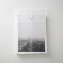 10 packed wire-style transparent plastic file bag stationery student office supplies a4 file storage bag