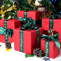 Christmas gift wrapping paper large size Christmas Eve Green red gift box decoration material new year gift paper oversized