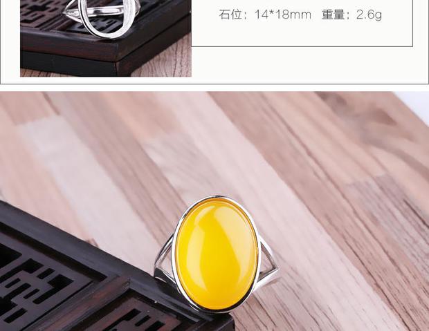 S925 sterling bạc nhẫn trống hỗ trợ 8 * 10 9 * 13 12 * 18 12 * 15 15 * 20 14 * 18 7 * 9 chăm sóc nhẫn nữ - Nhẫn nhẫn calvin klein