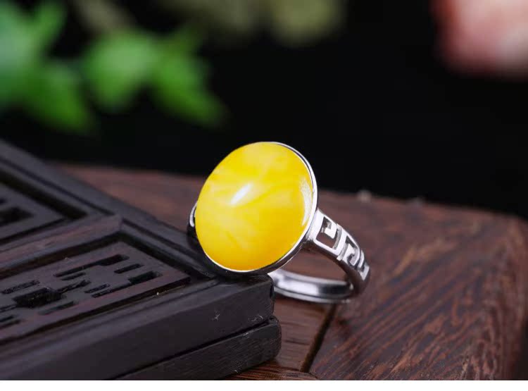 Nhẫn bạc trắng mạ bạc 925 nhẫn trống hỗ trợ sáp ong vòng hỗ trợ vòng màu ngọc lam hỗ trợ vòng hổ phách hỗ trợ vòng hỗ trợ 11 * 14 nhẫn kim tiền pnj