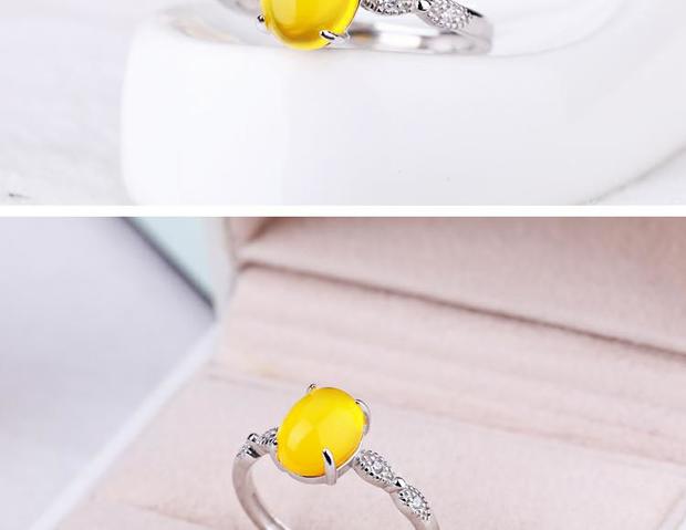 S925 sterling bạc nhẫn trống hỗ trợ nữ dát đá quý mặt bạc khay trống hỗ trợ nhẫn sáp ong hỗ trợ cài đặt 7 * 9 - Nhẫn nhẫn cặp pnj
