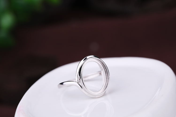 Nhẫn bạc 925 hỗ trợ trống rỗng sáp ong vòng hỗ trợ 12 * 15 10 * 14 7 * 10 15 * 19 9 * 14 8 * 14 nhẫn vàng nam 18k
