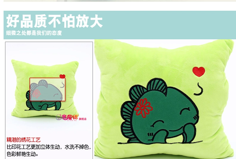 Phim hoạt hình ba với tay ấm văn phòng ngủ trưa gối điều hòa flannel chăn gối ngủ chăn kép sử dụng đệm