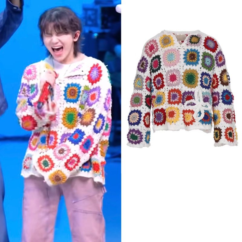 [Yl Moon Handmade] Woozi Li Zhixun's Same Sweater DIY Crochet Wool Material Package