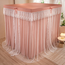 Winter warm mosquito net bed curtain home bedroom bed blackout curtain all-in-one high-end luxury 2023 new winter