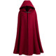 Yue Space Hooded Wool Cape Double-sided Velvet Coat Women's Long Over-the-Knee Fashion European and American Fashion Retro Sleeveless Autumn and Winter