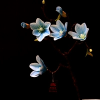 Гелевая ветка магнолия (синий)