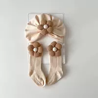 Комплект, в цветочек, 3-18 мес.