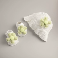 Зеленый, в цветочек