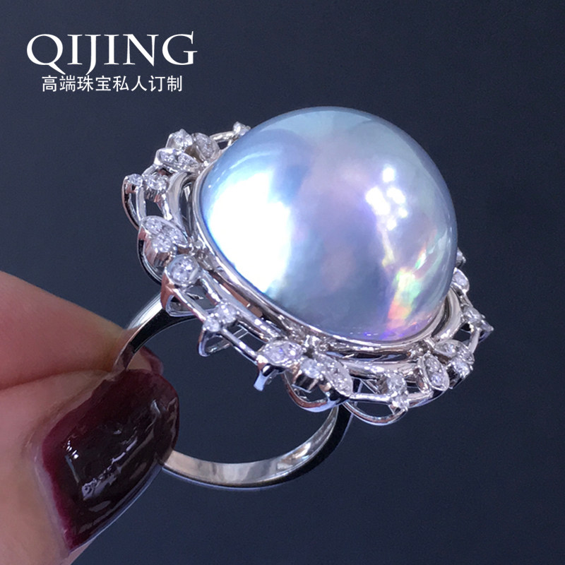 💎马贝海水珍珠母贝吊坠戒指 |璀璨之美💖-手饰-淘宝好物网