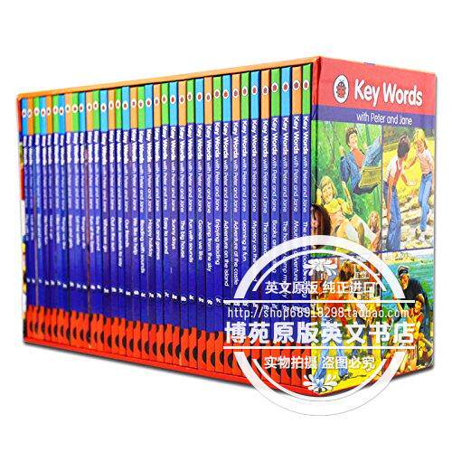 Key Words Boxset1-36 Ladybird 36本全套Peter and Jane原版書
