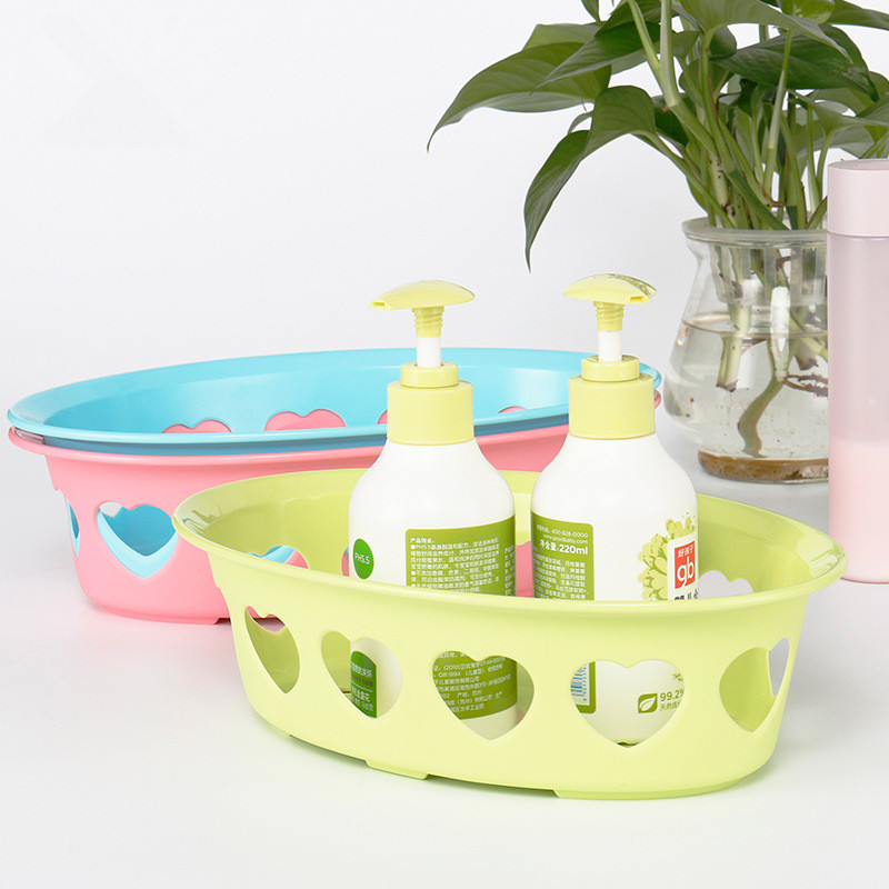 Day Type Multicolor Plastic Containing basket Desktop overall cupboard Basket Finishing Basket Kitchen Bathroom storage Storage Basket