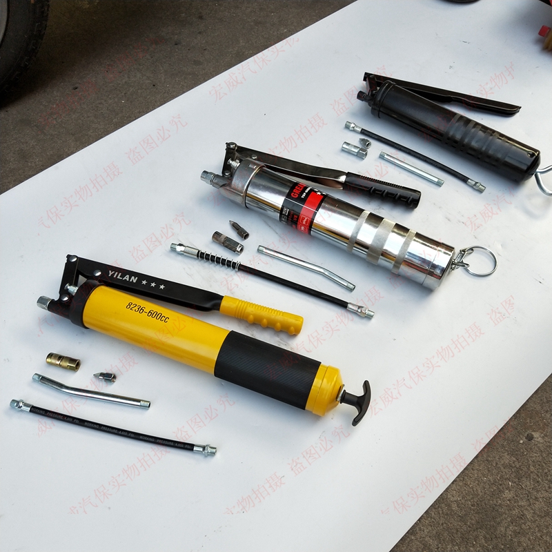 Manual handheld yellow oil gun high-end hand pressure 600CC 900CC Yellow grease gun Hand holding portable hand press butter machine