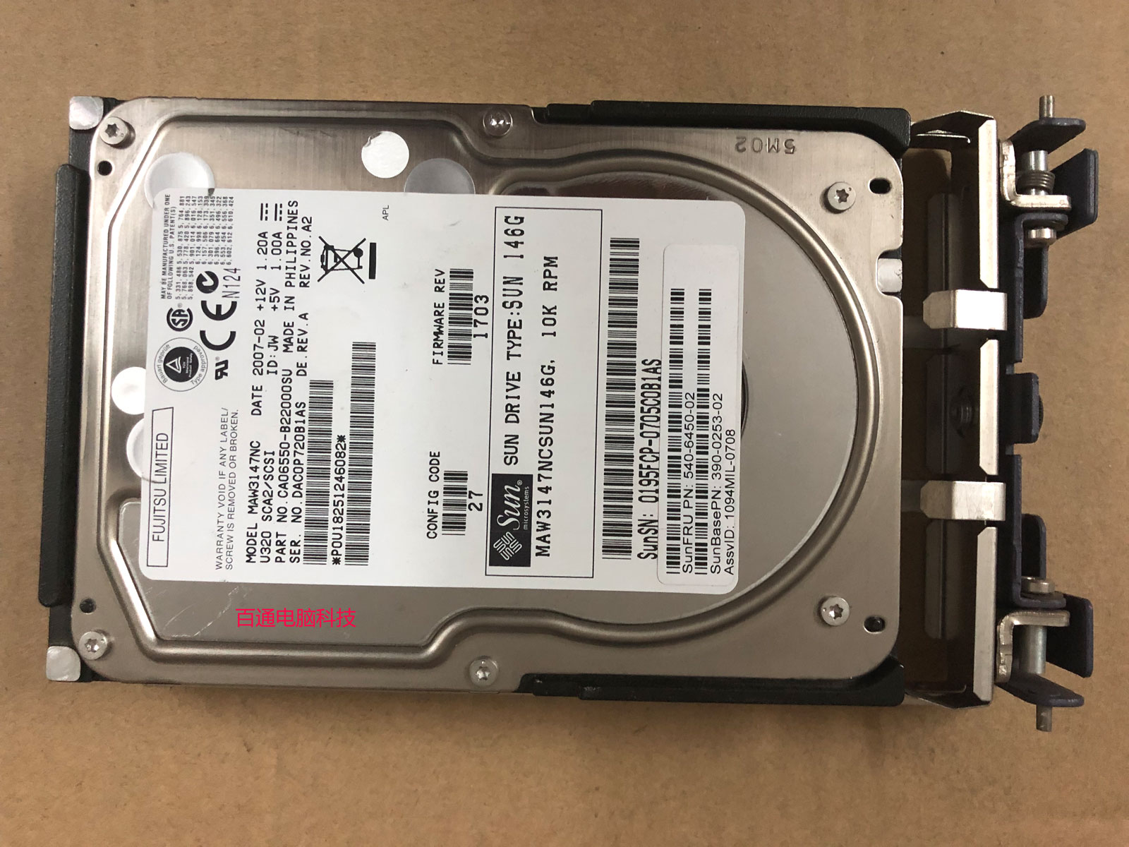 Original SUN 540-6369 MAW3147NC 146G 10K SCSI hard drive 390-0253-02