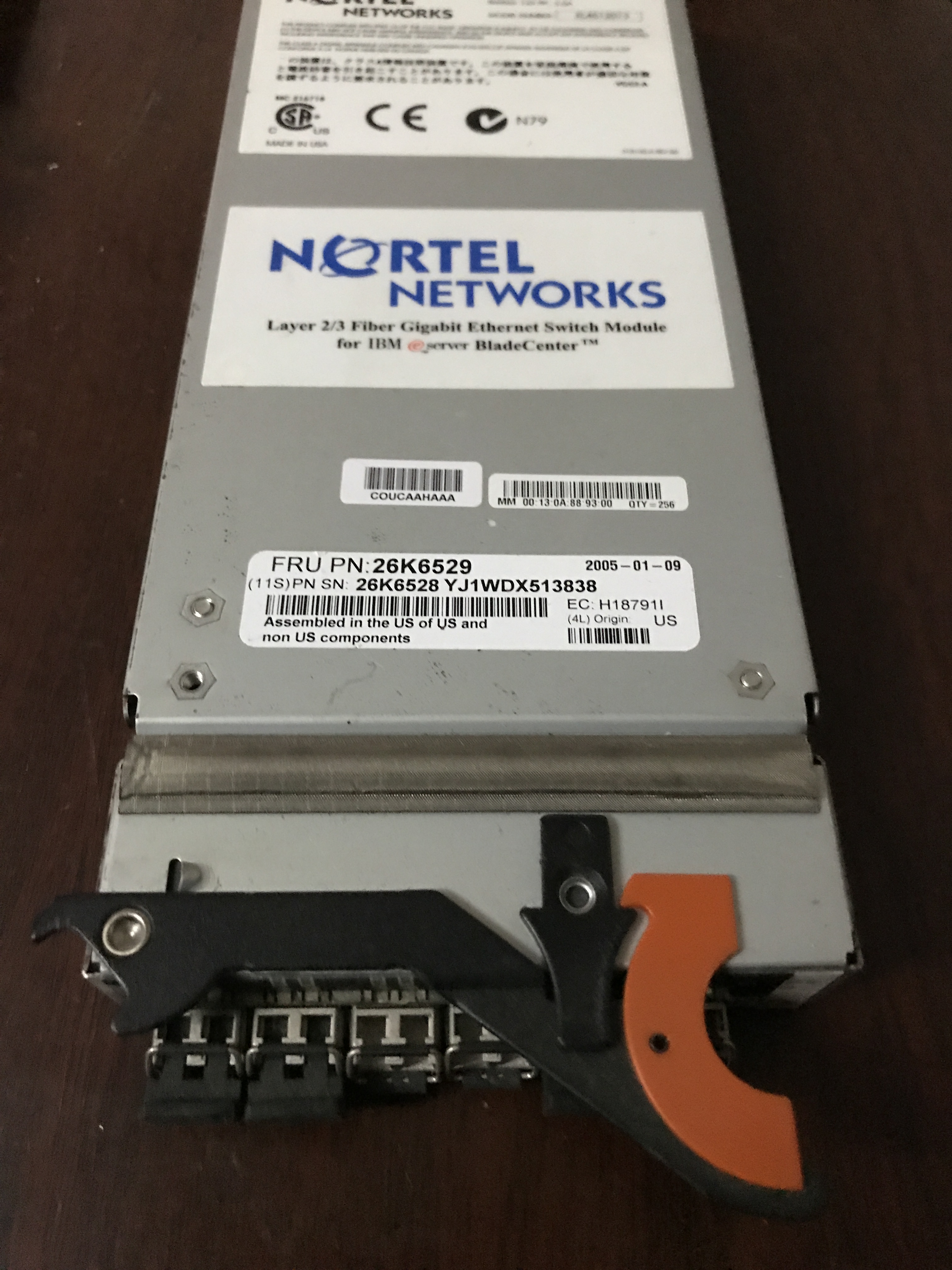 Original IBM LS20 HS20 Blade Center network switching module 26K6529 26K6528