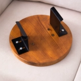 Поднос для подлокотника дивана из цельного дерева, прикрепленный к подлокотнику дивана, поднос для чая, поднос для хранения закусок, маленький артефакт для квартиры