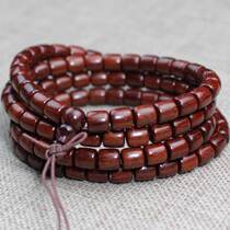 Zambia blood sandalwood hand string 108 Buddha beads bracelet Old material Mahogany personality barrel beads for men and women jewelry gifts