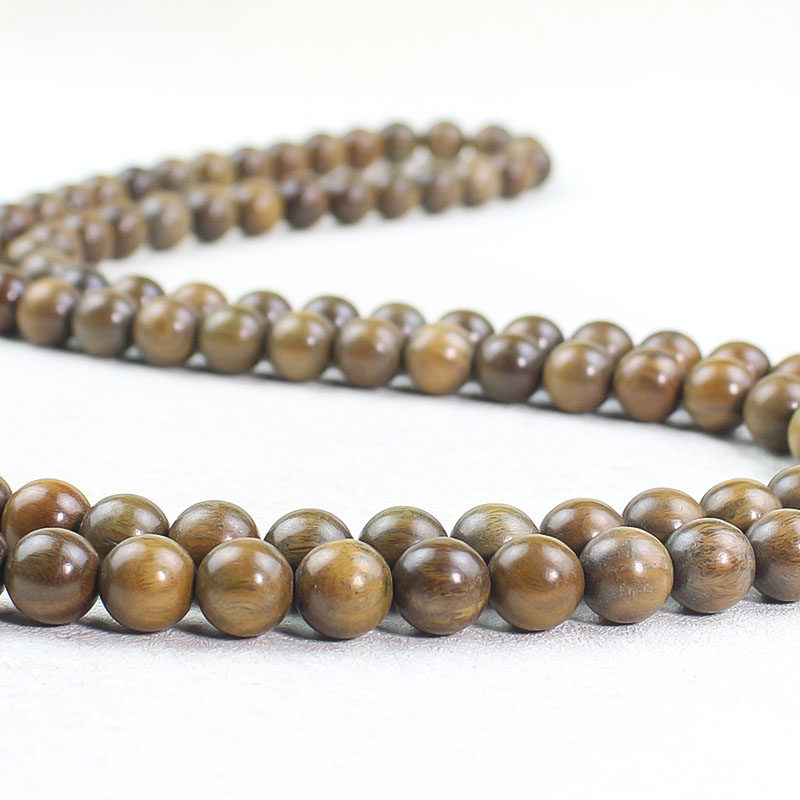 绿檀木手串沉水老料108颗佛珠手链新中式文玩男女款国潮饰品批发详情6